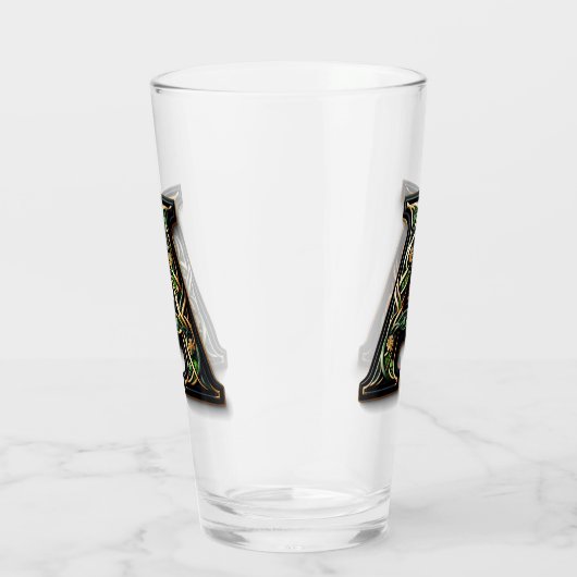 Celtic Monogram Pint Glass Glas (Rechts)