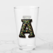 Celtic Monogram Pint Glass Glas (Voorkant)