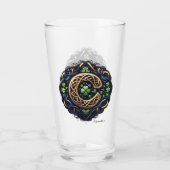 Celtic Monogram Pint Glass Glas (Achterkant)