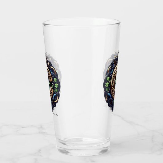 Celtic Monogram Pint Glass Glas (Rechts)