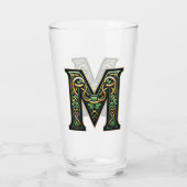 Celtic Monogram Pint Glass Glas (Achterkant)