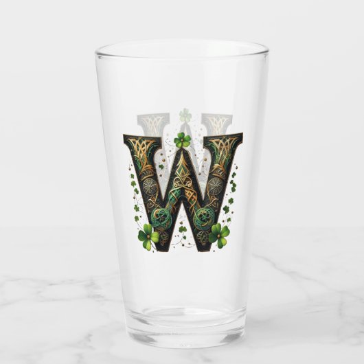 Celtic Monogram Pint Glass Glas (Achterkant)