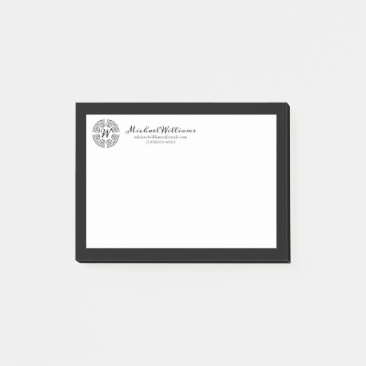 Celtic Monogram Post-it® Notes (Voorkant)