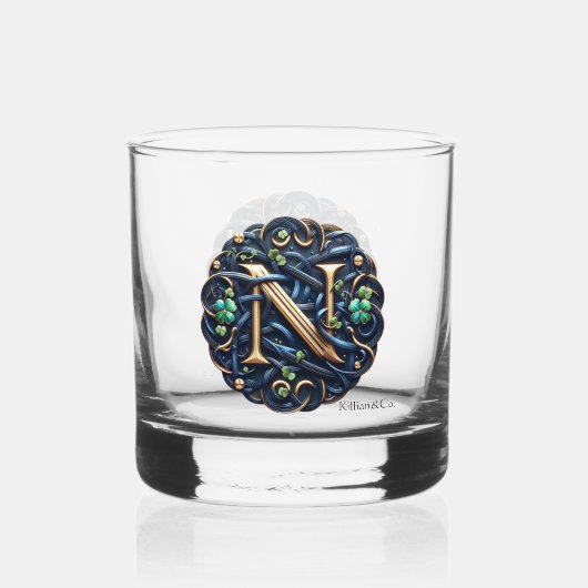 Celtic Monogram Rocks Glass Set Whisky Glas (Voorkant)