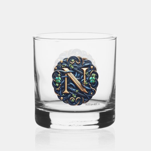 Celtic Monogram Rocks Glass Set Whisky Glas (Achterkant)