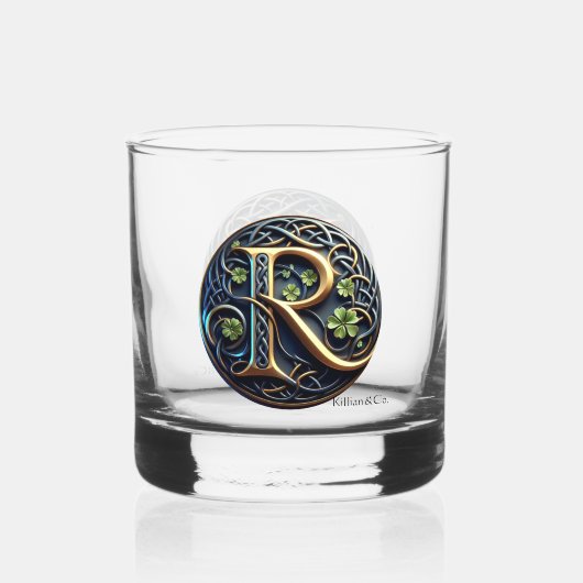 Celtic Monogram Rocks Glass Set Whisky Glas (Voorkant)