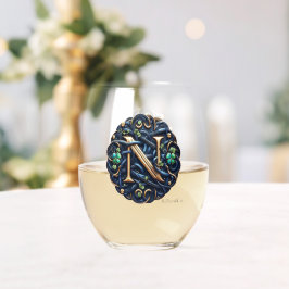 Celtic Monogram Wine Glass Set Wijnglas Zonder Voet