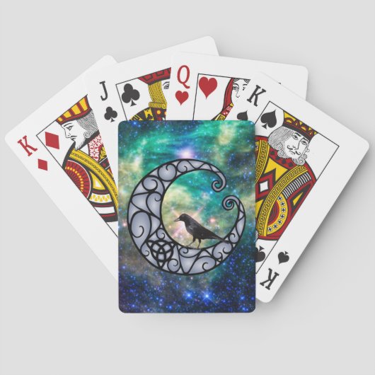 Celtic Moon and Crow Tarot Pokerkaarten (Achterkant)