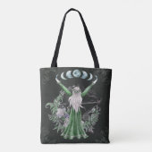 Celtic Moon Goddess Tote Bag (Achterkant)