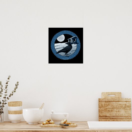 Celtic Moon, Raven & Dolman Prints & Posters (Keuken)
