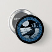 Celtic Moon, Raven en Dolman spelden en Buttonnen Ronde Button 5,7 Cm (Voorkant /achterkant)