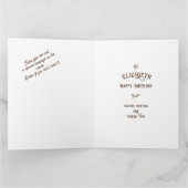 Celtic Moonlit Fox gepersonaliseerde betoverende v Kaart (Binnen)