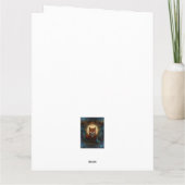 Celtic Moonlit Fox gepersonaliseerde betoverende v Kaart (Achterkant)