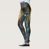 Celtic Moonlit Fox gepersonaliseerde betoverende v Leggings (Links)