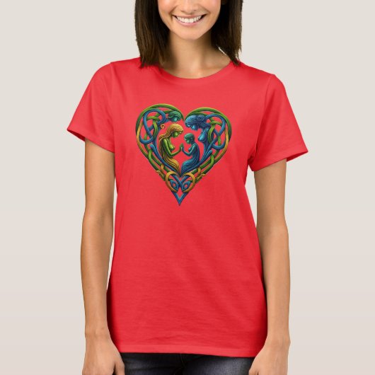 Celtic Motherhood Design T-shirt (Voorkant)