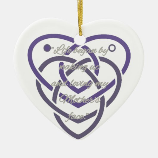 Celtic Motherhood Knot Keramisch Ornament (Voorkant)