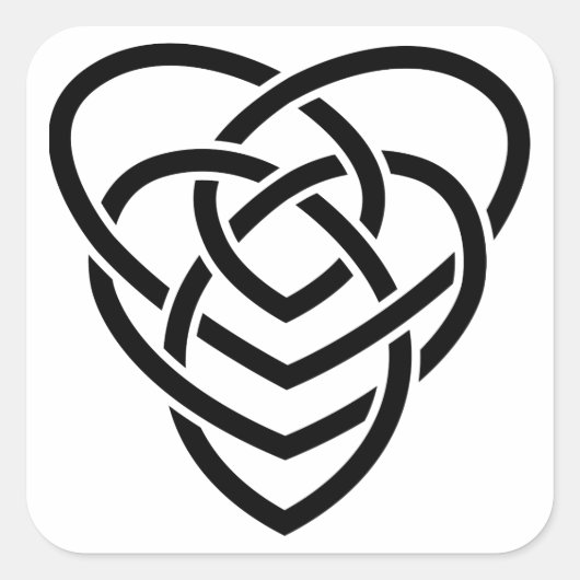 Celtic Motherhood Knot Vierkante Sticker (Voorkant)