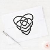 Celtic Motherhood Knot Vierkante Sticker (Envelop)
