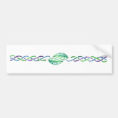 Celtic Multicolor Leaf Border Design Bumpersticker (Voorkant)