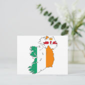 Celtic Nation Irish Map Briefkaart (Staand voorkant)