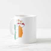 Celtic Nation Irish Map Koffiemok (Voorkant links)