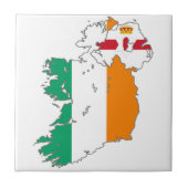 Celtic Nation Irish Map Tegeltje (Voorkant)