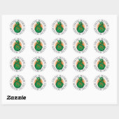 Celtic Nation St Patrick's Day Dragon Ronde Sticker (Vel)