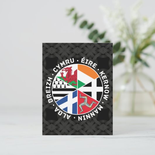 Celtic Nations Flags Briefkaart (Staand voorkant)