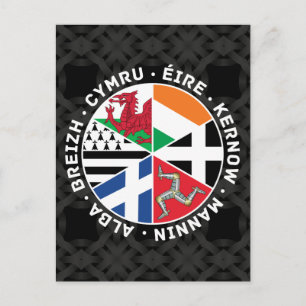 Celtic Nations Flags Briefkaart