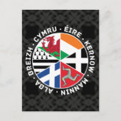 Celtic Nations Flags Briefkaart (Voorkant)