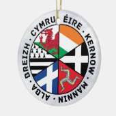 Celtic Nations Flags Decoration Keramisch Ornament (Links)