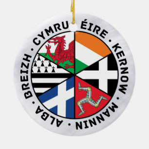 Celtic Nations Flags Decoration Keramisch Ornament