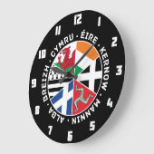 Celtic Nations Flags Grote Klok (Hoek)