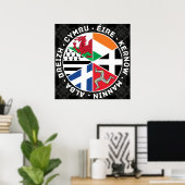 Celtic Nations Flags Poster (Thuiskantoor)