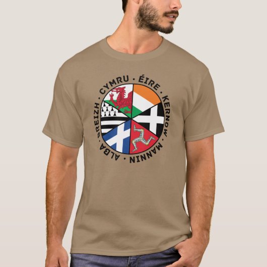 Celtic Nations Flags T-shirt (Voorkant)
