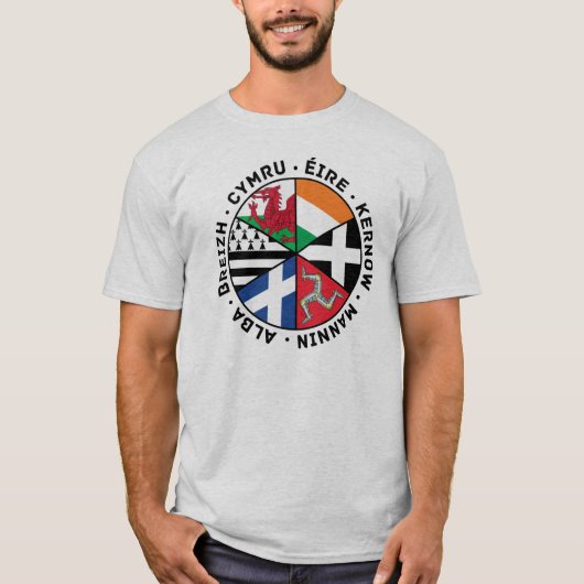 Celtic Nations Flags T-shirt (Voorkant)