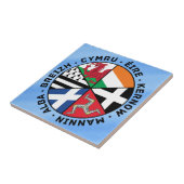 Celtic Nations Flags Tegeltje (Zijkant)
