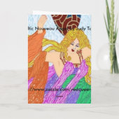 Celtic Nouveau Angel Kaart (Achterkant)