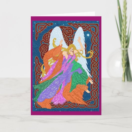 Celtic Nouveau Angel Kaart (Voorkant)