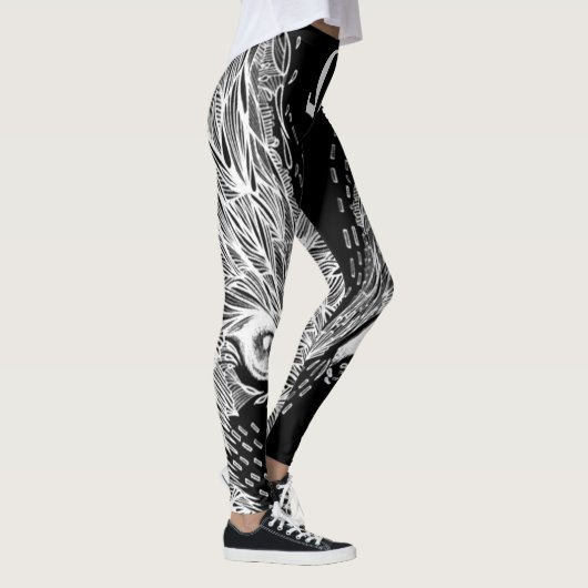Celtic Omega Wolf Fantasy Leggings (Rechts)