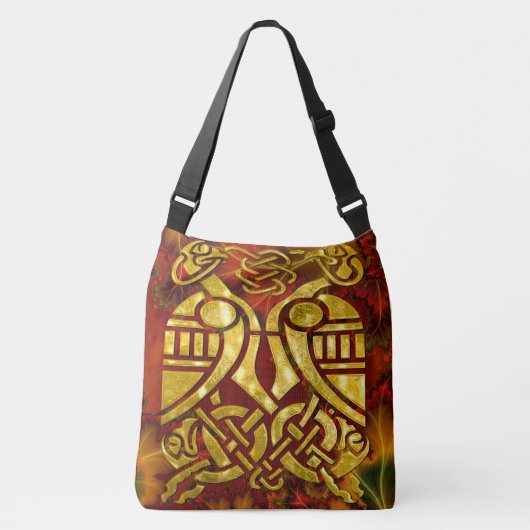 Celtic Organica Fractal Art Crossbody Tas (Voorkant)