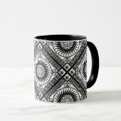 Celtic ornament diagonal mok (Voorkant rechts)