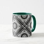 Celtic ornament diagonal mok (Voorkant rechts)