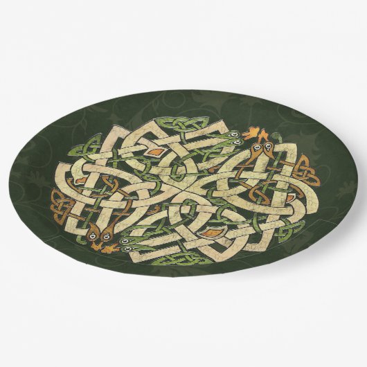 Celtic Ornament Papieren Bordje (Gekanteld)
