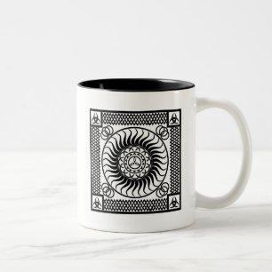 Celtic ornament Single Tweekleurige Koffiemok