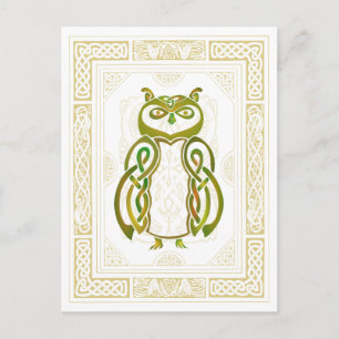 Celtic Owl Briefkaart