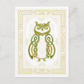 Celtic Owl Briefkaart (Voorkant)