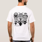 Celtic Owl celestium T-shirt (Achterkant)
