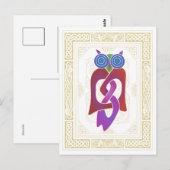 Celtic Owl II Briefkaart (Voorkant / Achterkant)