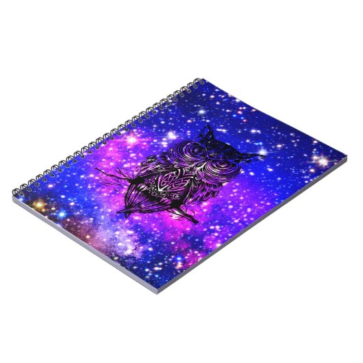 Celtic owl universum notitieboek (Linkerzijde)